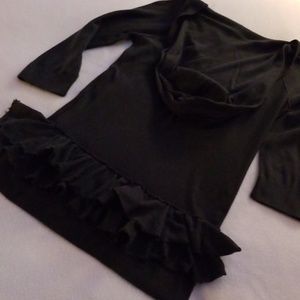GIFTED Juicy Couture Ruffle Bottom Hoodie Sweater Small